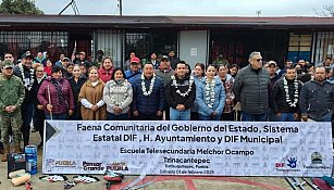 DIF Puebla mejora escuelas y alimentación infantil en la Sierra Nororiental