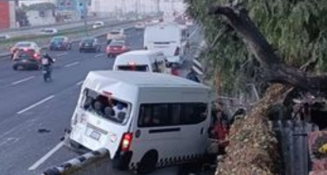 Accidente en la autopista México-Pachuca deja 11 personas lesionadas