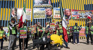 Migrantes en Tijuana rechazan políticas antimigrantes de Donald Trump