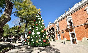 Tlaxcala brilla con su árbol monumental y decoraciones navideñas 2024