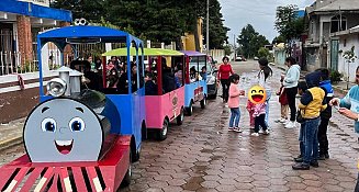 En Cuapiaxtla, falta transparencia pero ya hay trenecito infantil
