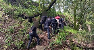 Joven poblano cae a barranca en Papalotla y es rescatado con lesiones graves