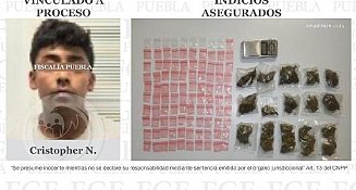 Detienen a Cristopher N. en Tehuacán con metanfetamina y marihuana