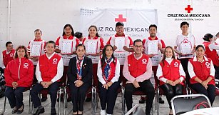 Reconoce Cruz Roja Tlaxcala a voluntariado y socorristas 