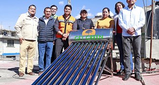 Arranca Omar Muñoz Programa de Calentadores Solares en Cuautlancingo 