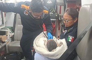 Bebé de 10 meses abandonado en terreno baldío de Puebla es rescatado