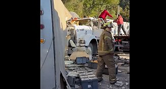 Choque en la México-Toluca: volcadura causa caos vial en Lerma