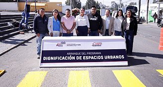 Refuerza Lupita Cuautle dignificación de espacios urbanos en San Andrés Cholula