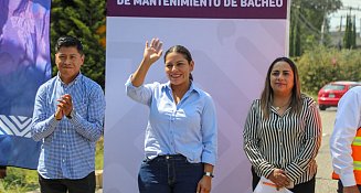 Arranca Lupita Cuautle con el programa emergente de bacheo