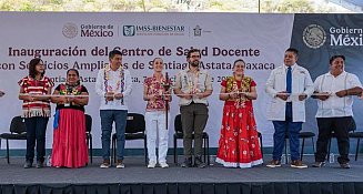 Claudia Sheinbaum inaugura Centro de Salud Docente en Santiago Astata