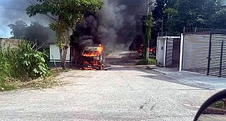 Quema de vehículos y saqueo de comercios en Villahermosa, Tabasco