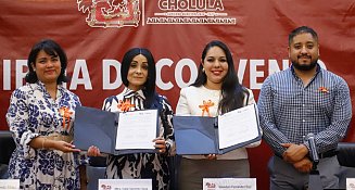 Signa Gobierno de Cholula convenio con la Comisión Estatal de Derechos Humanos