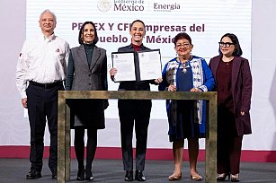 Sheinbaum firma leyes históricas para fortalecer a Pemex y CFE, garantizando soberanía energética