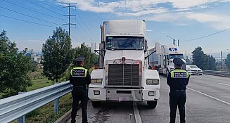 Recuperan tractocamión robado gracias a oportuna intervención de Tránsito Municipal