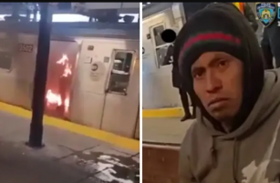 Arrestan a hombre por prender fuego a mujer en el metro de Brooklyn