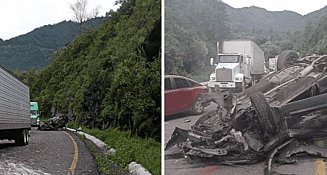 Impactante choque en la autopista Puebla-Orizaba deja dos heridos y caos vial