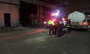 Atiende gobierno emergencia por incendio en fabrica en Xaloztoc