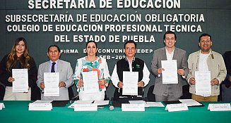 Conalep y IEDEP firman convenio para mejorar la educación en Puebla