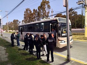 Refuerzan Operativo Pasajero Seguro en San Andrés Cholula