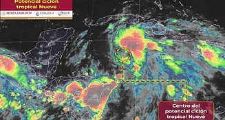 Ciclón tropical Nueve se aproxima a Quintana Roo: intensas lluvias y vientos