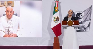 Claudia Sheinbaum presenta video inédito del Papa Francisco