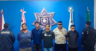 Detienen a cinco sospechosos con droga tras persecución en Chiautempan