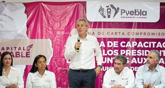 Alcalde Pepe Chedraui encabeza jornada de capacitación para presidentes auxiliares de Puebla