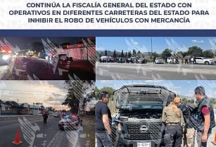 Operativos en carreteras para combatir el robo de vehículos