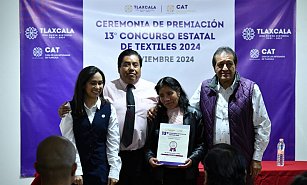 Premian a 13 artesanos tlaxcaltecas en el Concurso Estatal de Textiles 2024