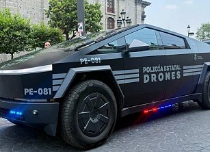 Gobierno de Jalisco suma Cybertruck de Tesla a su flota policial