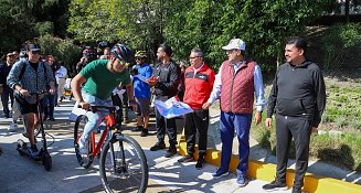 Rehabilitan ciclopistas en Puebla para promover deporte y convivencia