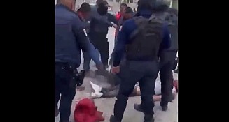 Pobladores de San Salvador El Verde intentaron linchar a dos presuntos ladrones; policía los salva de morir a golpes