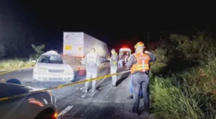 Accidente fatal en la carretera nacional en Montemorelos