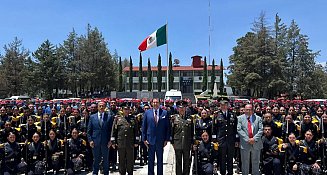 Conmemoran 163 años de la Batalla del 5 de Mayo con acto cívico-militar en Puebla