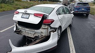 Accidente en la carretera México-Pachuca deja cinco lesionados