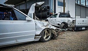 Accidente en Tulancingo: menor choca camioneta estacionada sin heridos