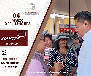 Invita Armando Aguirre a la jornada de Martes Ciudadano