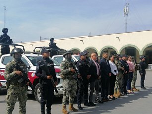 Fortalecen seguridad en San Pedro Cholula con la cooperación de la Marina y la Policía Municipal