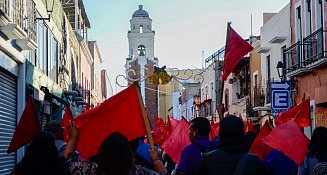 Más de 500 personas marchan en Tlaxcala: homenaje a Nancy López y Carlos Sánchez