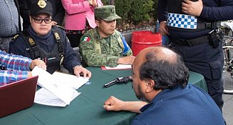 Más de 2,600 armas recuperadas en programas de desarme en México