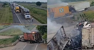 Bloqueo en carretera Culiacán-Mazatlán por enfrentamientos entre cárteles