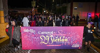 San Andrés Cholula vive la tradición con el carnaval "Un viaje al Mictlán"