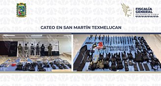 Aseguran casa de seguridad en Puebla