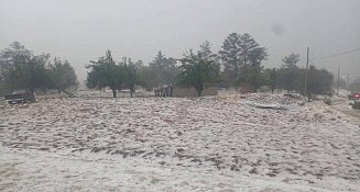 Sorprende intensa granizada al oriente de Tlaxcala