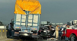 Accidente en la autopista México-Querétaro provoca cierre y caos vial