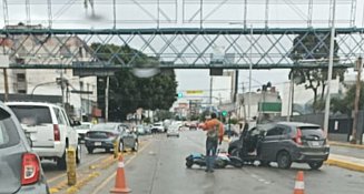 Accidente en 31 Poniente frente al Colegio Americano provoca caos vial