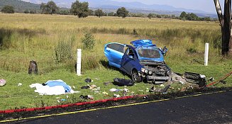 Muere mujer en aparatoso accidente en la carretera México-Veracruz, en límites de Teacalco y Tocatlán