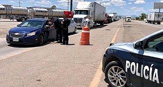 Aseguran tráiler con 150 migrantes en la carretera Chihuahua-Ciudad Juárez