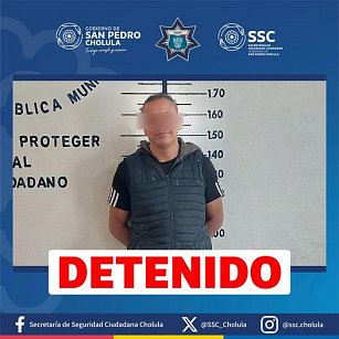 Policías de Cholula intervienen en caso de persona en estado de ebriedad