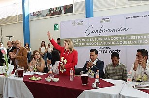 Ministra de la SCJN visita Atlixco para impulsar justicia y transparencia